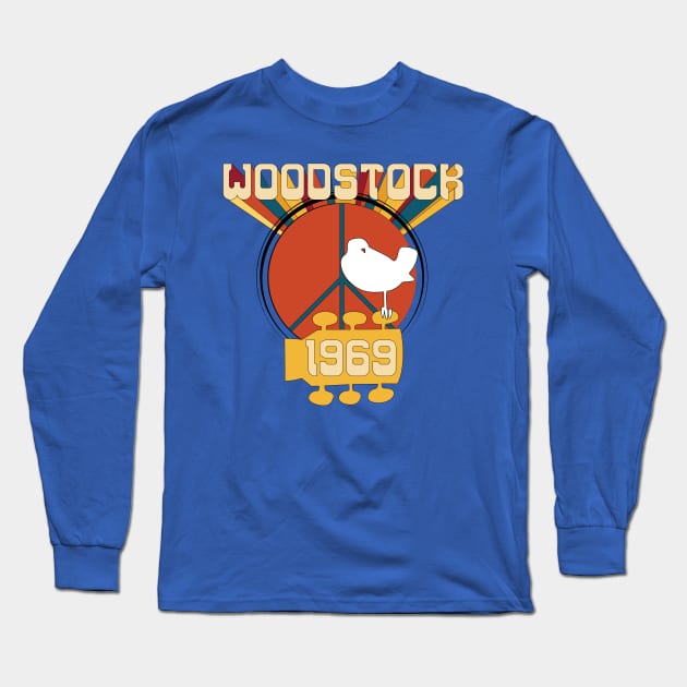 50 years of Woodstock Long Sleeve T-Shirt by Shapetrix